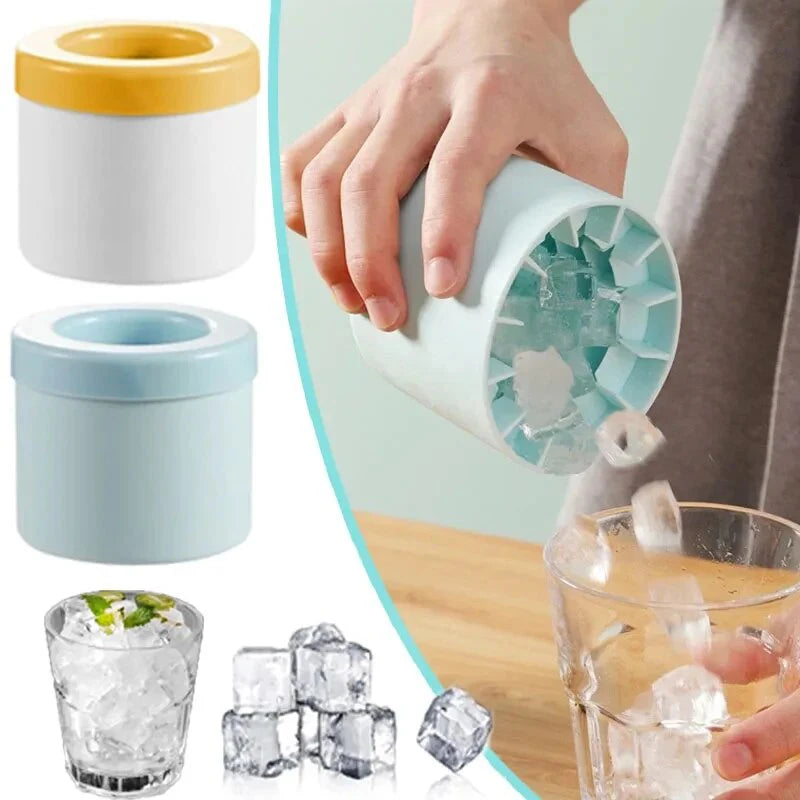 Silicone Ice Cube Mold Round Ice Bucket Summer Homemade DIY Refrigerator Freeze Ice Maker Creative Ice Cube Mold Barware Tools Beauty World Shop