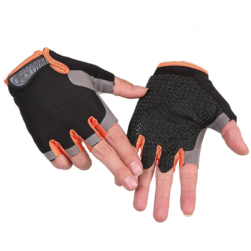 Half Finger Outdoor Cycling Anti Slip Anti Sweat Men Women Half Finger Gloves Breathable Anti Shock Sports Gloves Beauty World Shop