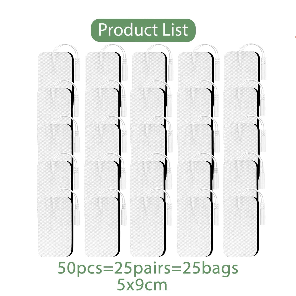 10/20/50Pcs Tens Electrode Pads Gel Self-adhesive Patches For Acupuncture Massager Slimming Pulse EMS Muscle Stimulator Sticker Beauty World Shop