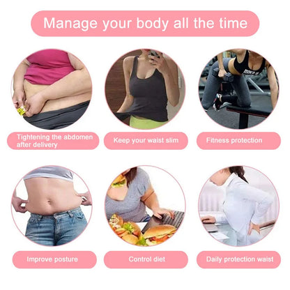 1pc Waist Trainer Slimming Body Shaper Fitness Belt Weight Loss Fat Burning Sport Girdle Sweat Trimmer Workout Cincher Shapewear Beauty World Shop