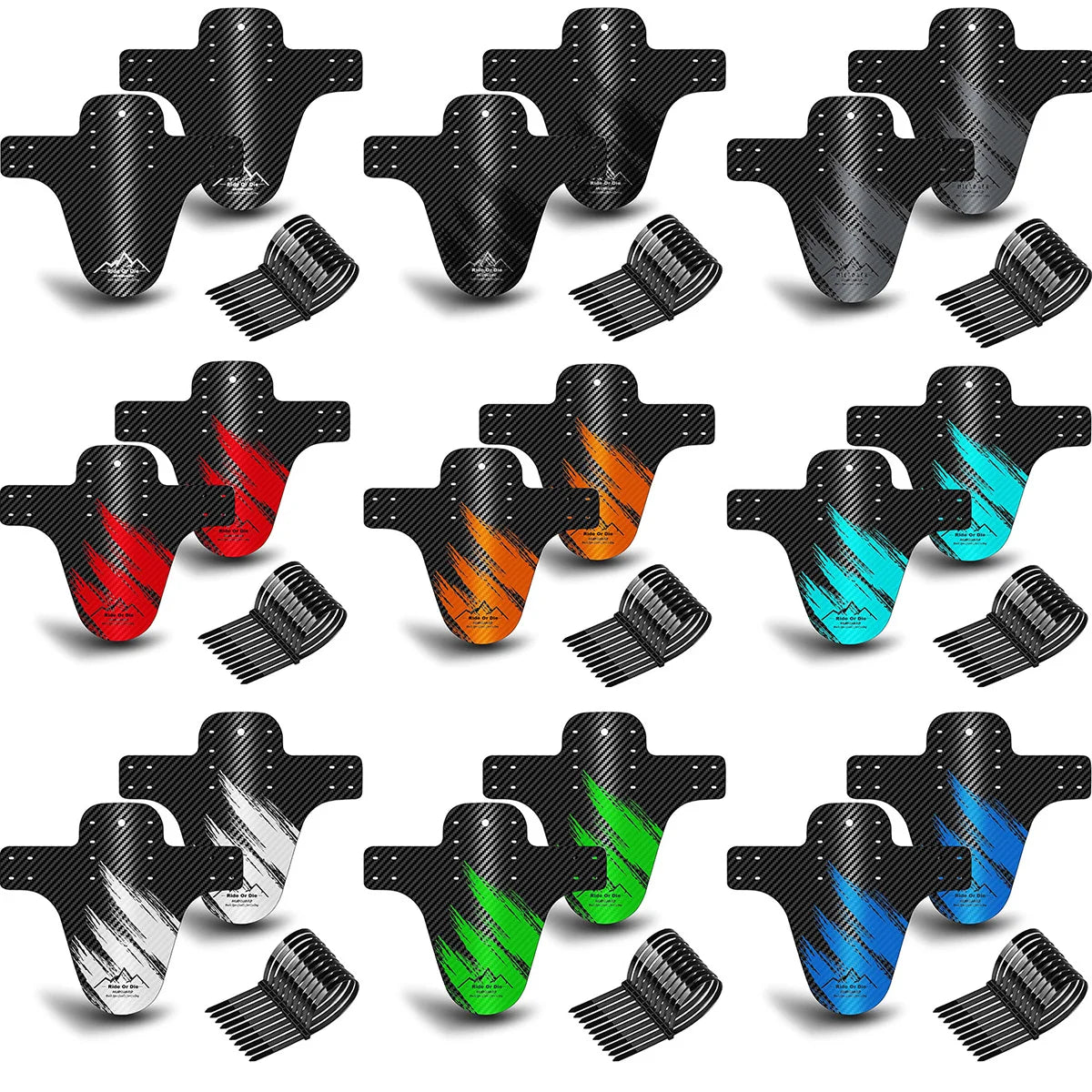 1PC Bicycle Fender Bike Mud Baffle Mudguard Tire Wheel Fenders MTB Road Cycling Front Mud Guard Fix Gear Wings Protector Parts Beauty World Shop