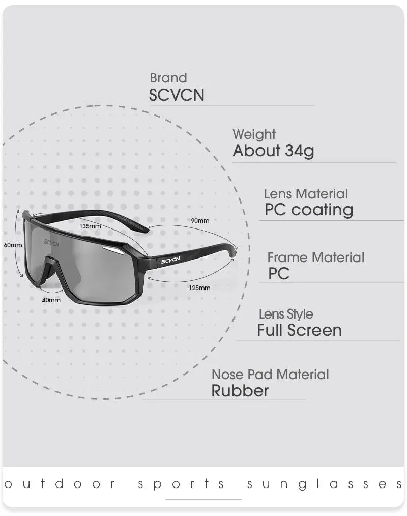 Cycling Glasses Photochromic Sunglasses Men Women Mountain Bike Road Eyewear New Bicycle Riding Outdoor Sports Hiking Goggles Beauty World Shop