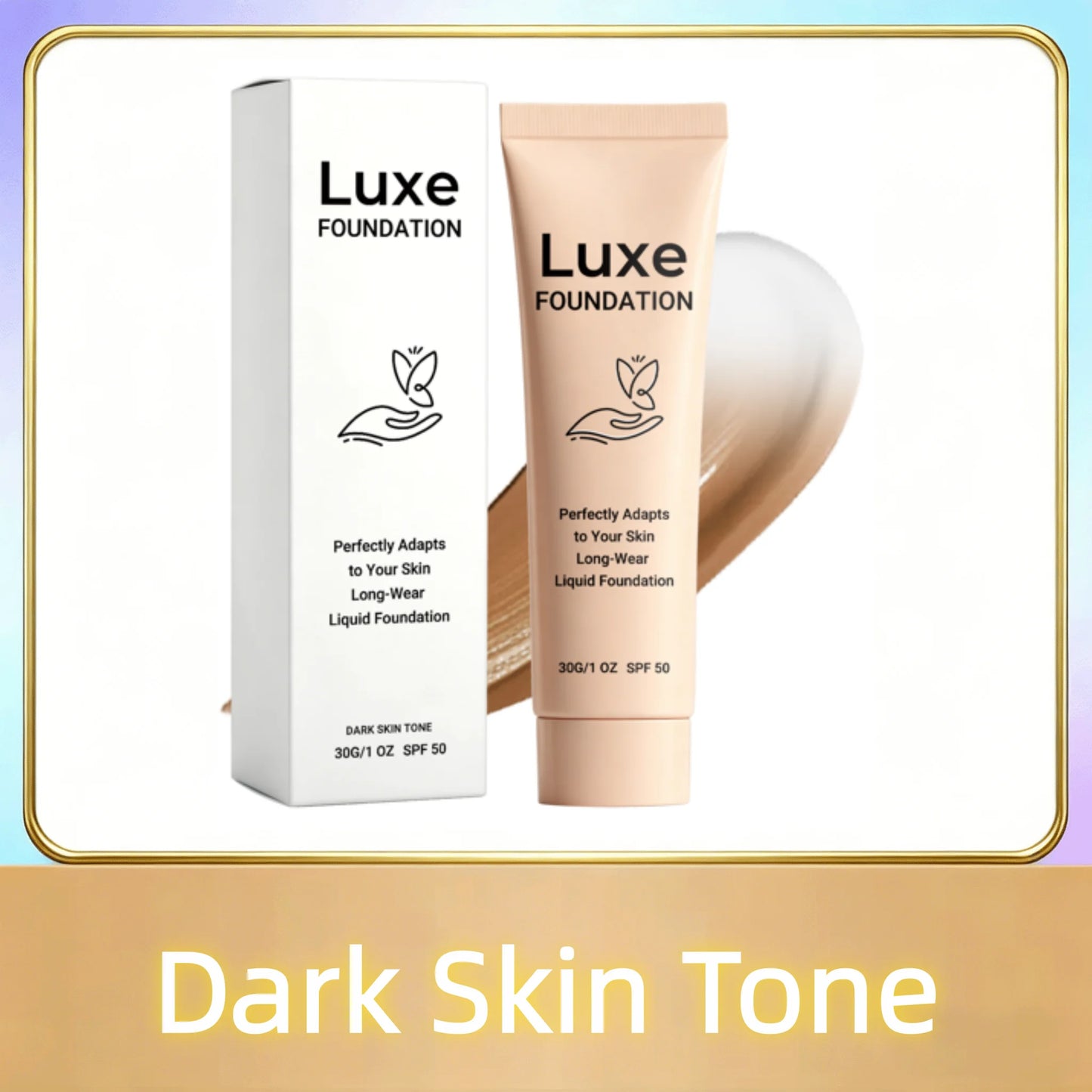 SPF 50 Color Changing Foundation Self Adjusting Adapt Skin Tone Conceal Face Fine Flaws Natural Invisible Skin Pores Makeup Base Beauty World Shop