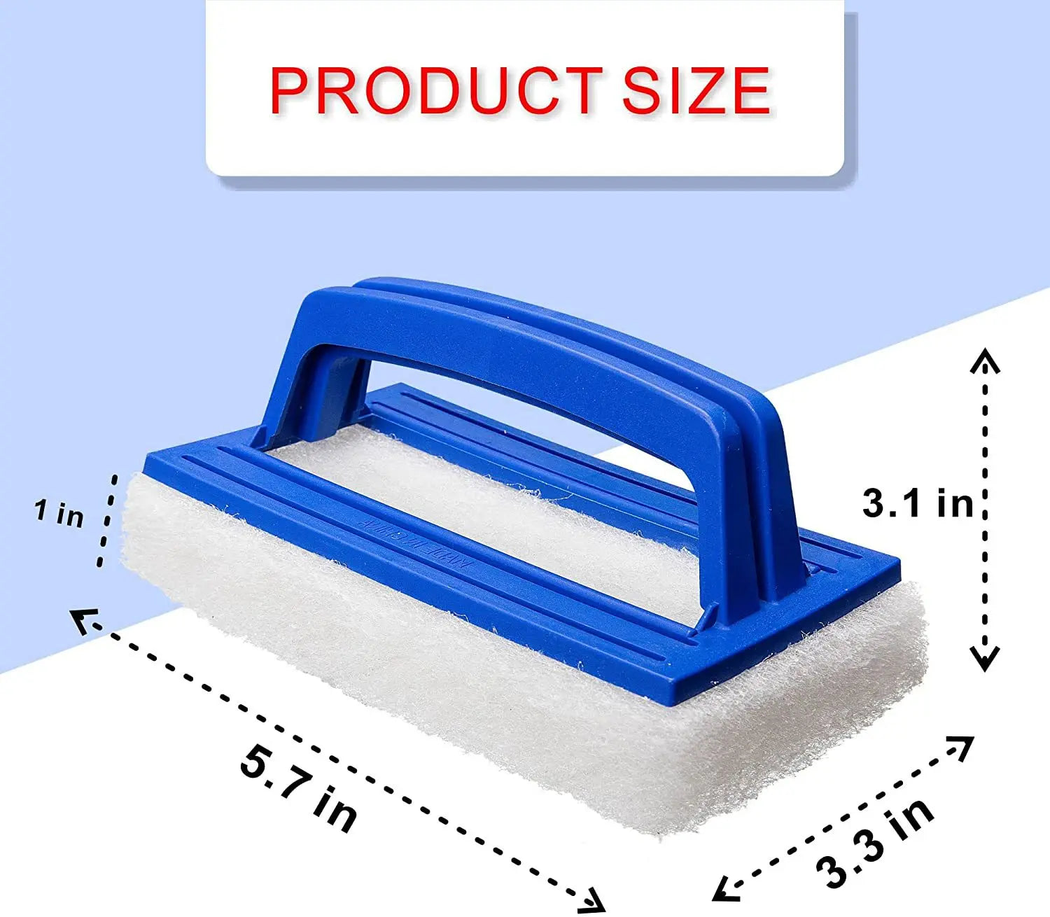 Pool Wall Cleaning Brush Waterline Scrubber Cleaning Pool Hot Spring Swimming Pool Spa Tub Accessory Sponge Brush pools Cleaner Beauty World Shop