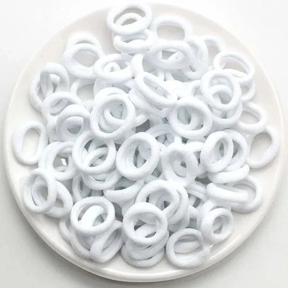 200PCS Women Girls Colorful Nylon Elastic Hair Bands Ponytail Hold Small Hair Tie Rubber Bands Scrunchie Hair Accessories Beauty World Shop
