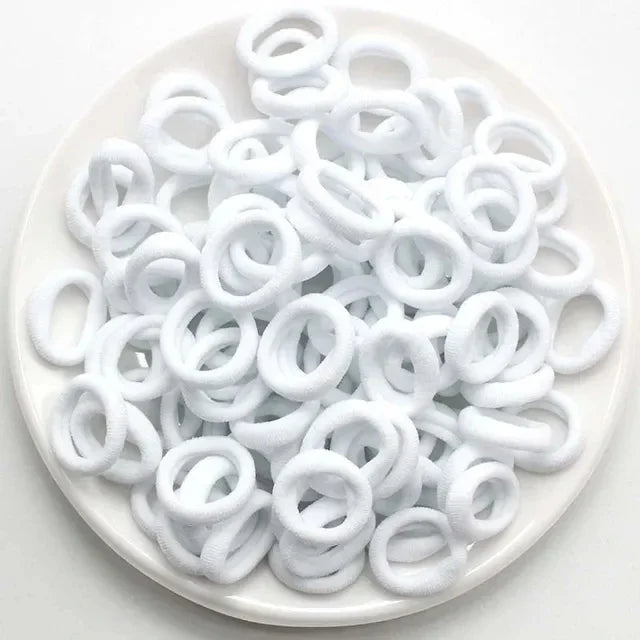 200PCS Women Girls Colorful Nylon Elastic Hair Bands Ponytail Hold Small Hair Tie Rubber Bands Scrunchie Hair Accessories Beauty World Shop
