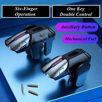 G21 Mobile Gam-ing Triggers Ergonomic Trigger Retractable Phone Game Controller Avoid Sensitive Shot Aim Buttons Minimal Plug Beauty World Shop