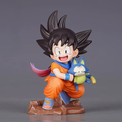 10cm Anime Dragon Ball Z Figure Goku Figure Goku Embrace Pura PVC GK Figures Yamcha Anime Collectible Model Toys Gifts Beauty World Shop