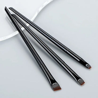 Karsyngirl 3pcs/set Blade Eyeliner Brush Eyebrow Brush Portable Flat Fine Eye Liner Brow Contour Makeup Brushes Makeup Tool Beauty World Shop