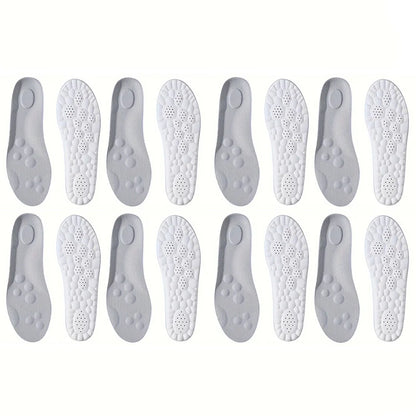 1Pair/2Pairs/4Pairs High Elasticity Latex Sport Insoles Soft Shoe Pads Arch Support Orthotic Insoles Breathable Deodorant Insole Beauty World Shop