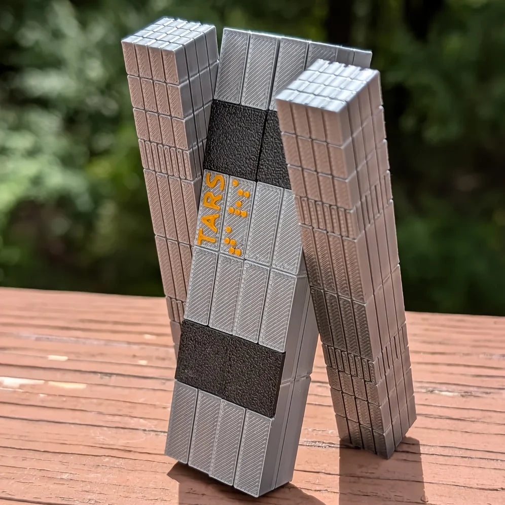TARS Robot Collectible Figure Interstellar TARS Robot Collectible Figure - Durable Plastic Model with Metallic Finish, Ornaments Beauty World Shop