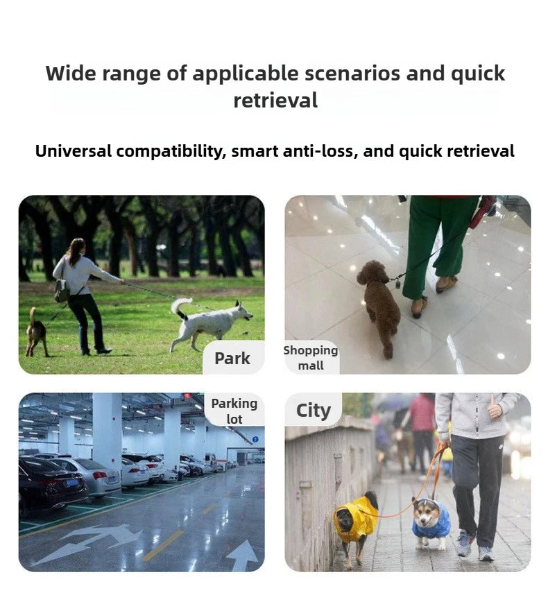 Pet Anti-Lost GPS Tracker Bluetooth-compatible Smart Wearable Waterproof Locator Real-time Tracking Dog Cat Collar Find Device
