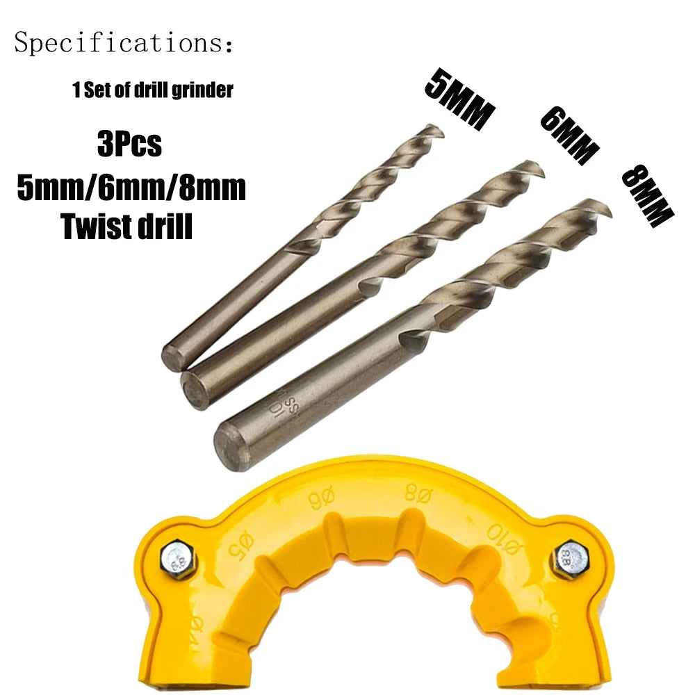 Galacok New drill sharpener MAX 6 in 1 multi-specification drill grinding tool waste drill grinding and polishing auxiliary tool Beauty World Shop