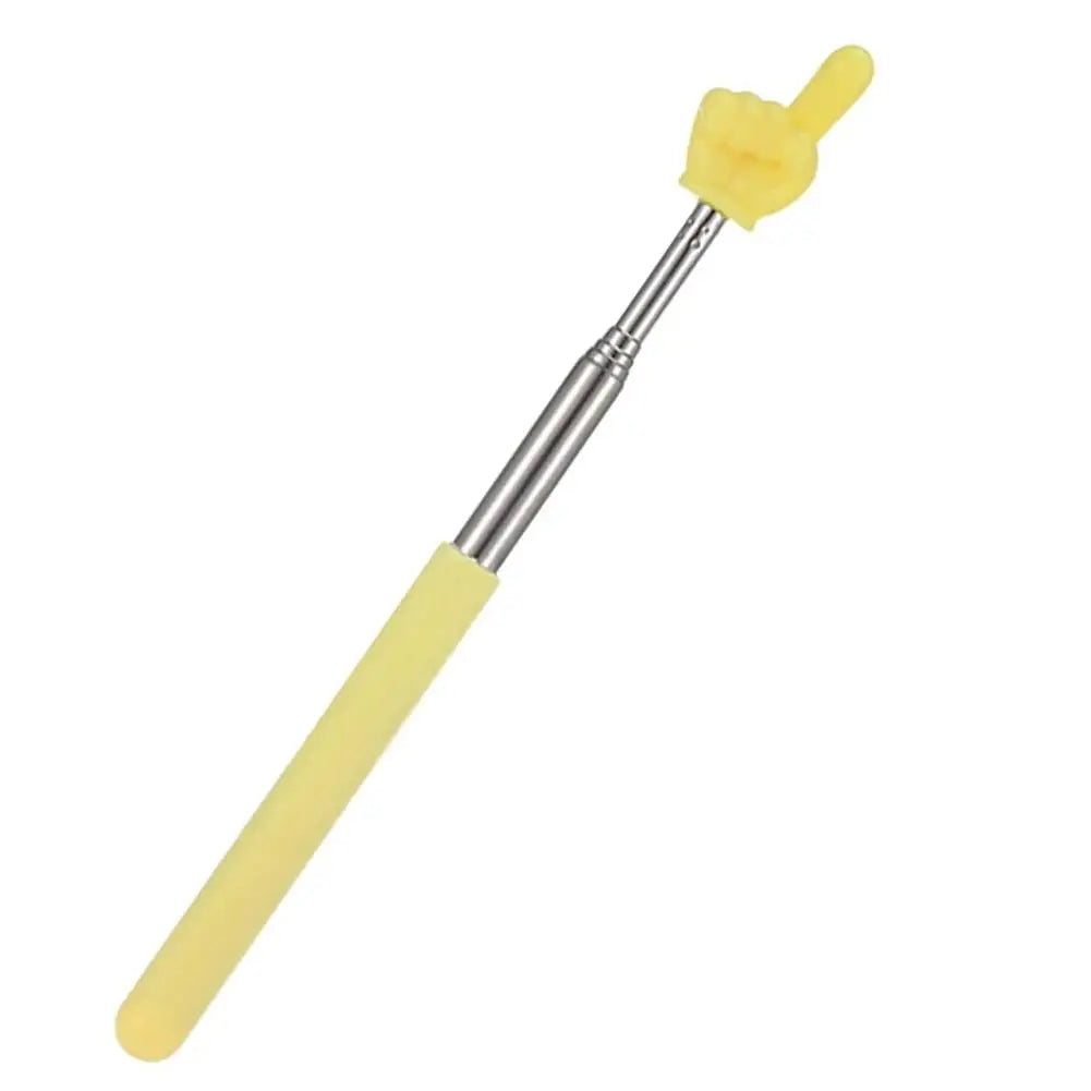 Steel Teaching Pointer Telescopic Rod Finger Design Teaching Stick Finger Reading Sticks Tools School Office Supplies Beauty World Shop