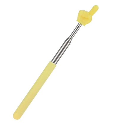 Steel Teaching Pointer Telescopic Rod Finger Design Teaching Stick Finger Reading Sticks Tools School Office Supplies Beauty World Shop