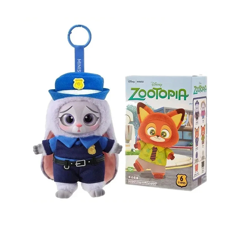 Disney Zootopia Blind Box Nick Judy Vinyl Doll Trendy Surprise Toy Cute Backpack Pendant Children's Birthday Gift Beauty World Shop