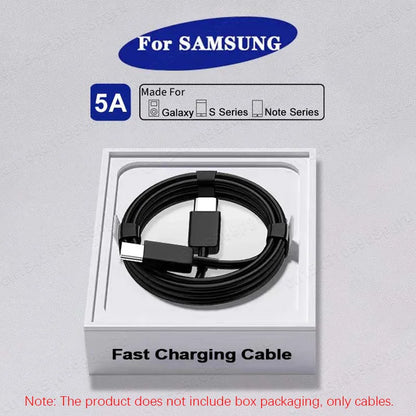 2PCS PD 45W USB C Cable For Samsung Galaxy S20 S21 S22 S23 Ultra Note 10 5G 20 A53 A54 Super Fast Charging USB Type C Data Cable Beauty World Shop