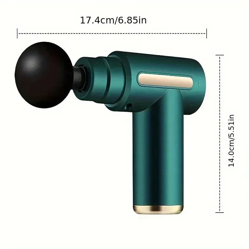 Fascial Machine Muscle Relaxation USB Mini Massage Gun Vibration Gun Massage Fitness Equipment Neck Grasping Fascia Gun Beauty Fashion