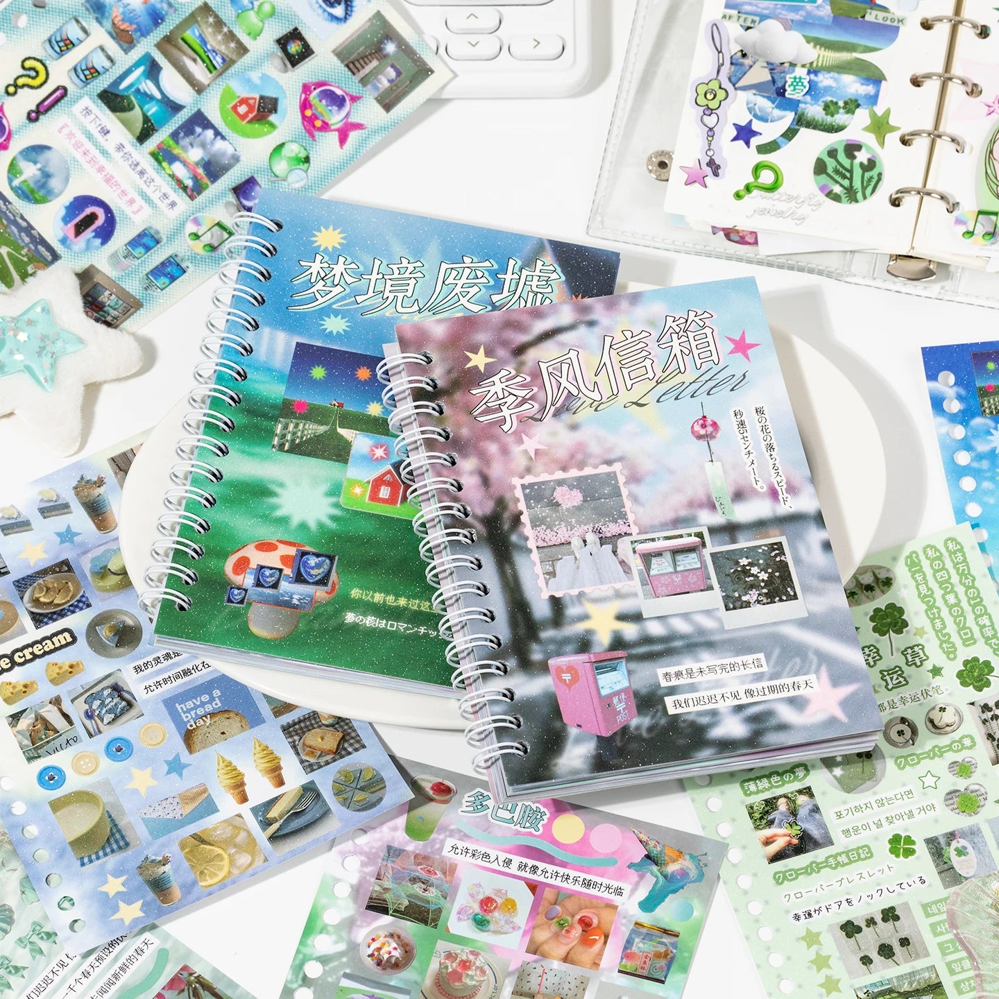 2Style 30 pieces/bag Time Reshaping Cut Film Coil Sticker Book Handbook Material Sticker DIY Photo Frame Scrapbook Notebook Cup Beauty World Shop