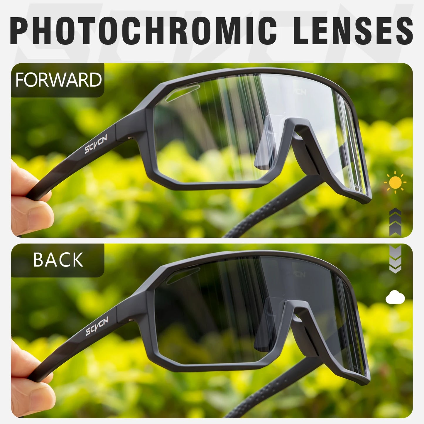 SCVCN New Cycling Glasses Bike Sunglasses Men UV400 Eyewear Outdoor Sports MTB Goggles Bicycle Women Riding Hiking Sunglasses Beauty World Shop