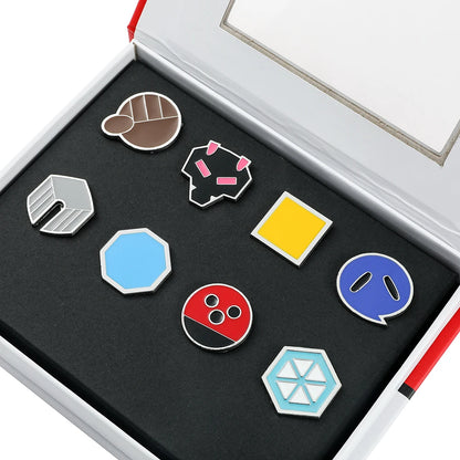 Pokemon Gym Badges Kanto Johto Hoenn Sinnoh Unova Kalos League Region Orange Islands Pins Brooches Box Set Pocket Monster Beauty World Shop