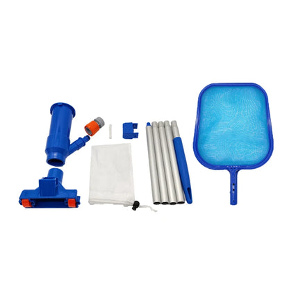 Swimming Pool Cleaning Net Set Deep Cleaning Brush Handle Vacuum Suction Head for Pool with US Plug Beauty World Shop