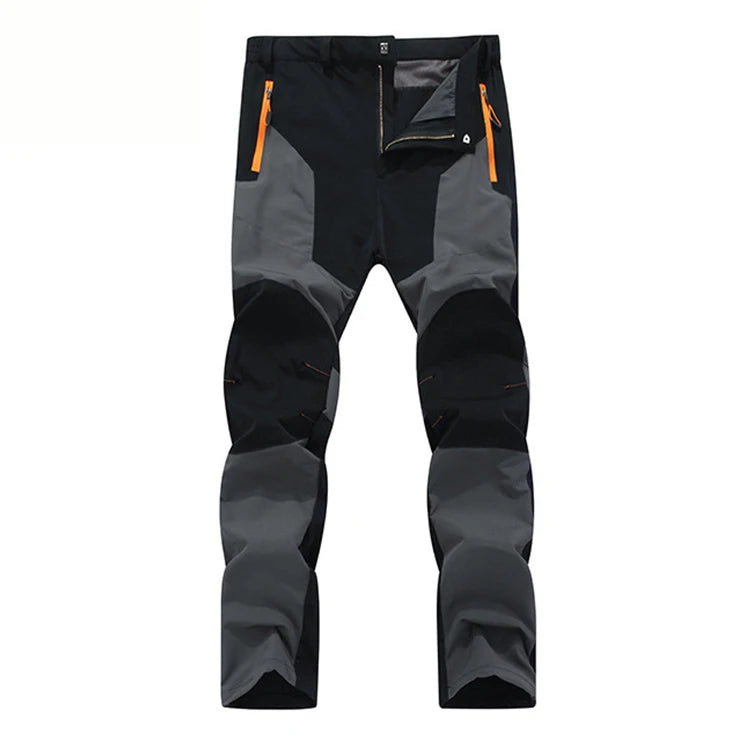 TRVLWEGO Men Summer Hiking Pants Wear-resistant Water Splash Prevention Quick Dry UV Proof Elastic Thin Camping Trousers Beauty World Shop
