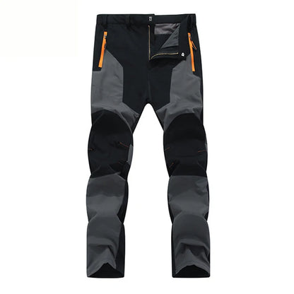 TRVLWEGO Men Summer Hiking Pants Wear-resistant Water Splash Prevention Quick Dry UV Proof Elastic Thin Camping Trousers Beauty World Shop