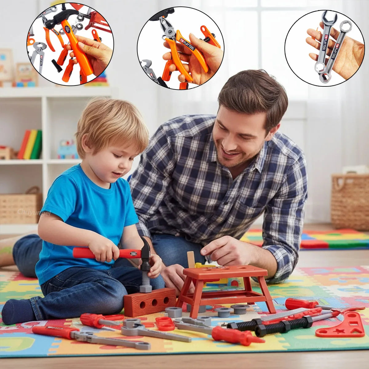 Kids Pretend Tools Kit 38/41/42 PCS Role Play Repair Construction Tool Kit Educational Learning Toys for ToddlersBoys Girls Gift Beauty Fashion