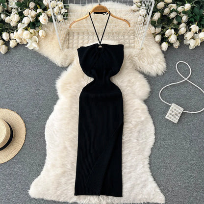YuooMuoo Chic Fashion Sexy Package Hips Split Knitted Summer Dress 2025 Women Slim Elastic Bodycon Party Dress Streetwear Outfit Beauty World Shop