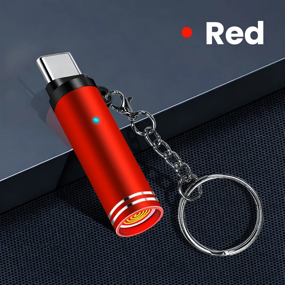Mini Type C USB Cigarette Lighter Adapter Safety Air Blowing Mobile Phone Outdoor Use Charging Cable Beauty World Shop