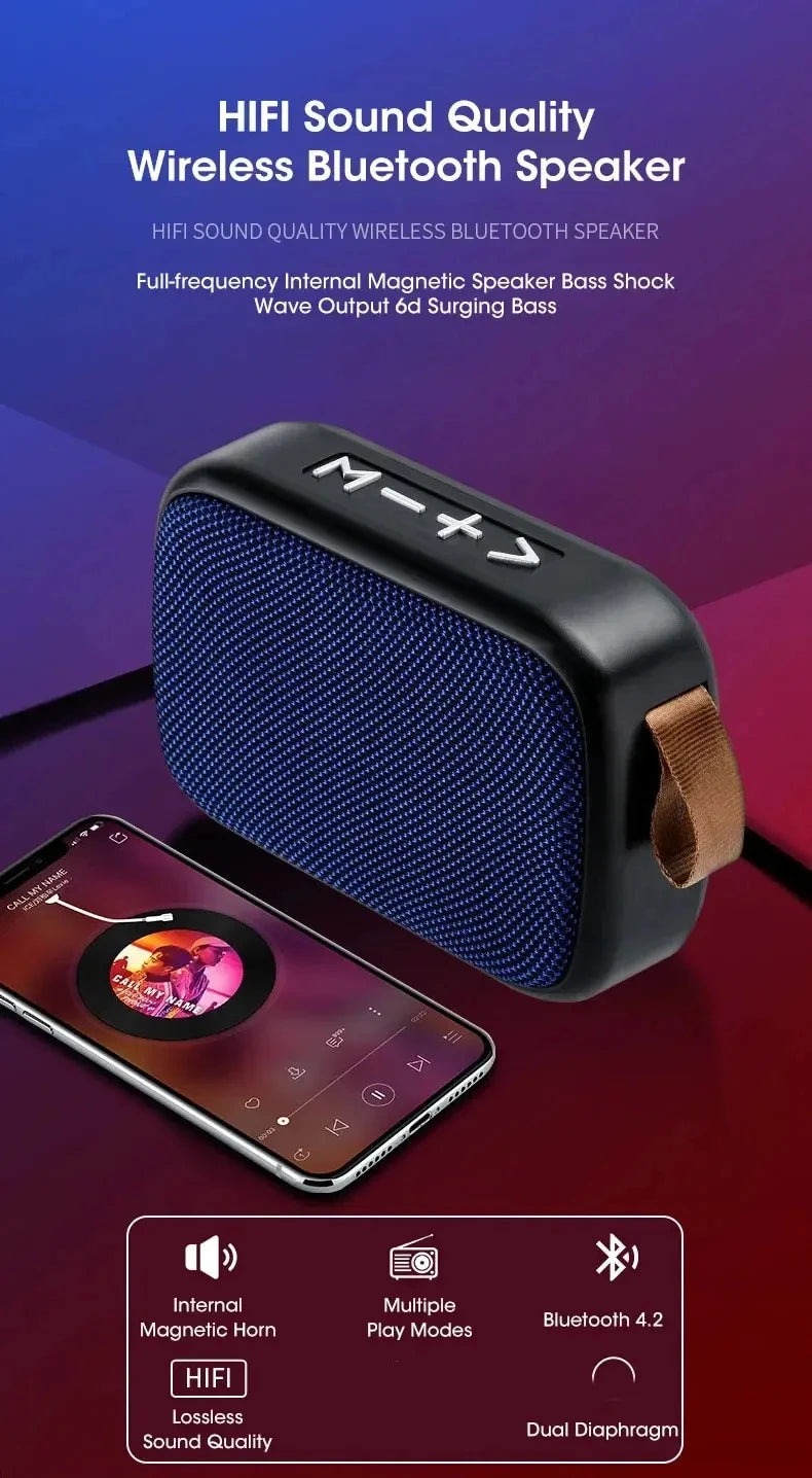 New Wireless  Speaker Outdoor Portable Subwoofer Mini Speaker Home Cloth Card Speaker Beauty World Shop