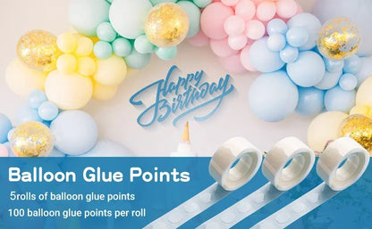 Double Sided Clear Sticky Point Tape Balloon Glue Dot Adhesive Birthday Wedding Party Balloons Glue Sticker Photoes Stand Arch Beauty World Shop