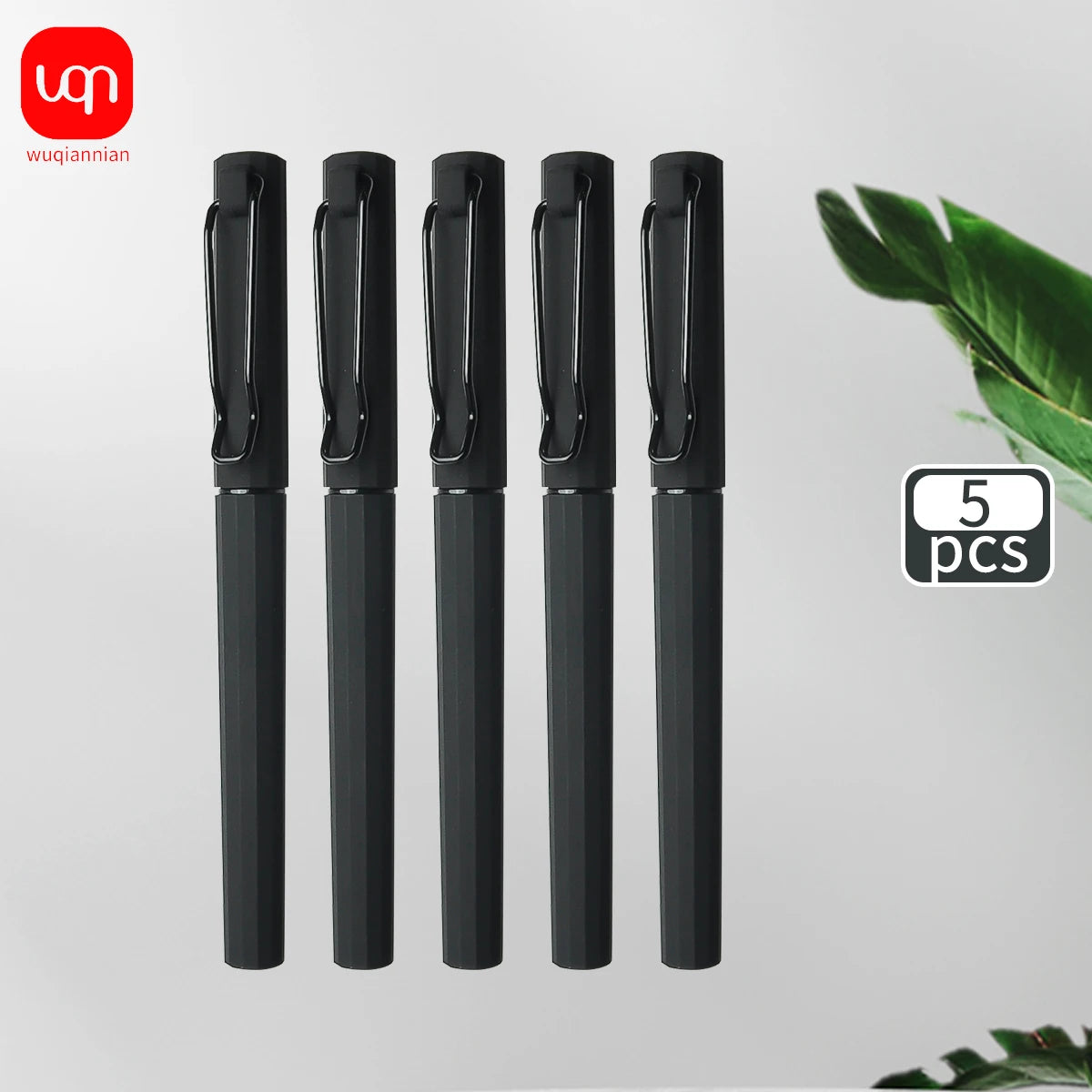 WQN-2/5/10PCS Simple Black Gel Pens, Smooth Writing, Comfortable to Hold, Signature Pens for School and Office Supplies Beauty World Shop