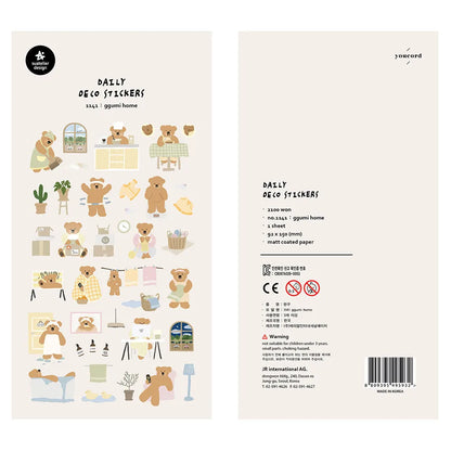 Korean Import Original Suatelier Collection Kawaii Daily Stickers Scrapbooking Diy Journal Stationery Sticker Deco Art Supplies Beauty World Shop