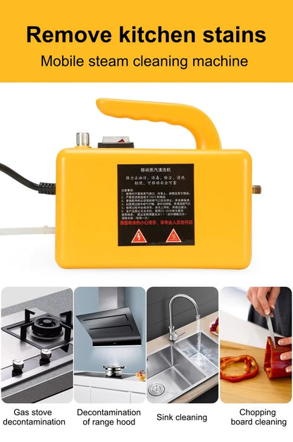 2600w220V High Temperature Steam Cleaner Portable Sterilization Pressure Jet Washer Machine for Home Car Kitchen Air Conditioner Beauty World Shop