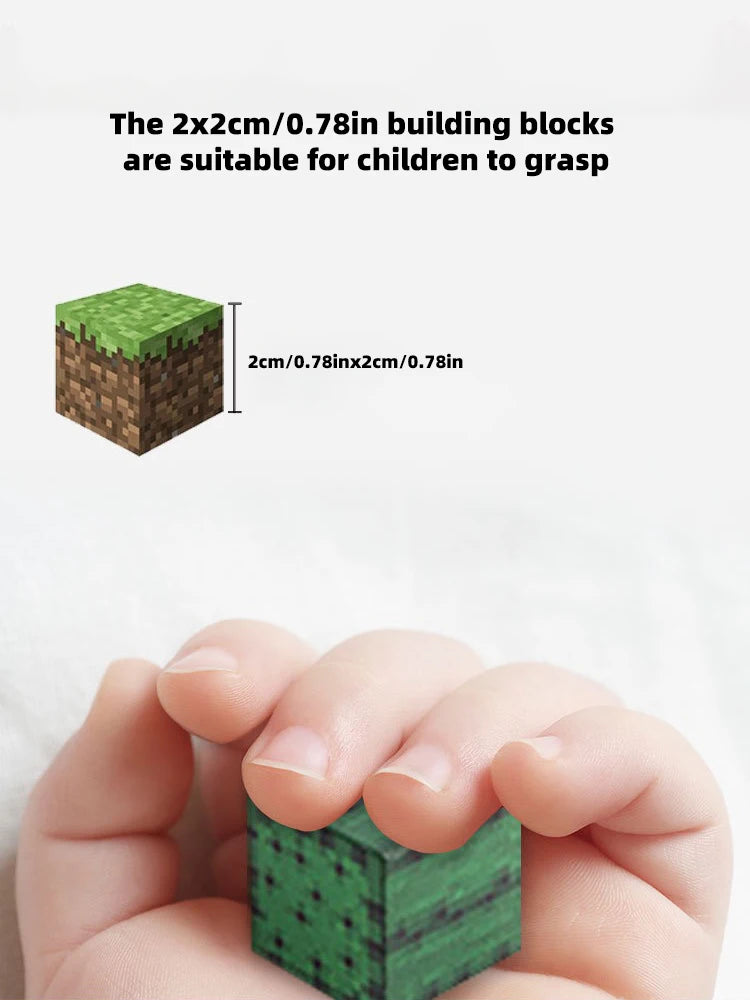 Magnetic Building Blocks Montessori STEM Educational Sensory Toys for Mine World Kids Boys Girls Ages 3+ DIY Magnet Cube Gift Beauty World Shop