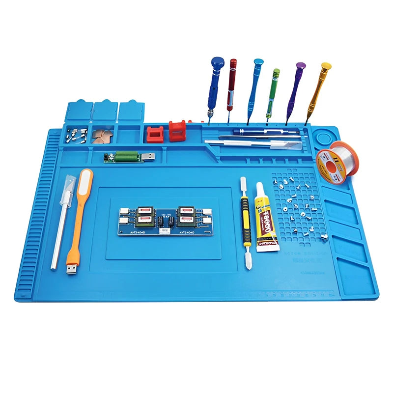ESD Soldering Mat Repair Pad Insulation Heat Resistant Soldering Station Silicon Work Pad Desk Platform Phone Repair Tool Kit Beauty Fashion
