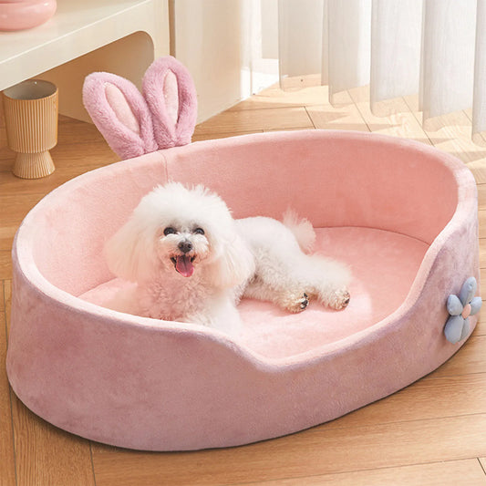 Detachable Pet Bed  Pet Bed Detachable Washable Dog Sleeping Bed Soft Comfortable Warm Cat Bed for Four Seasons Soft Pet Bed Beauty World Shop