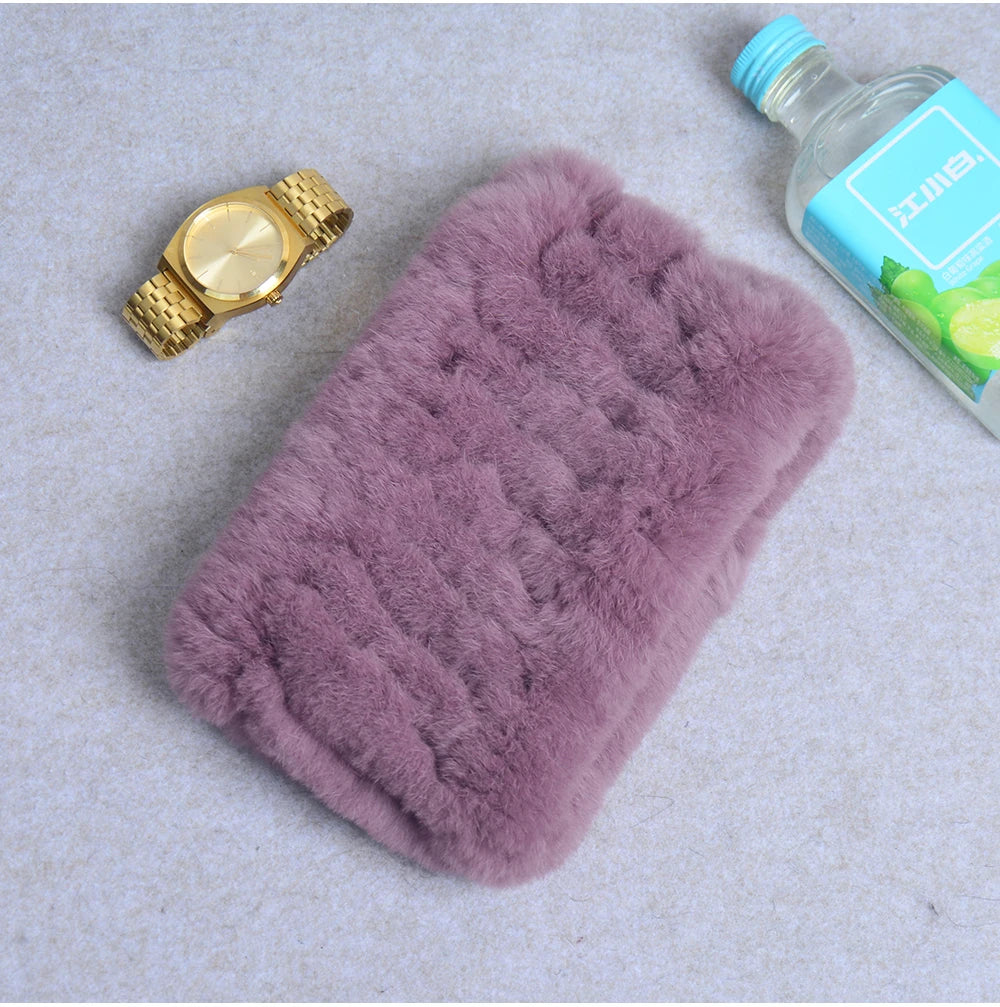 Women Handmade Stretch 100% Real Rabbit Fur Scarf Knit Genuine Rex Rabbit Fur Headbands Girls Natural Rabbit Fur Ring Scarves Beauty World Shop
