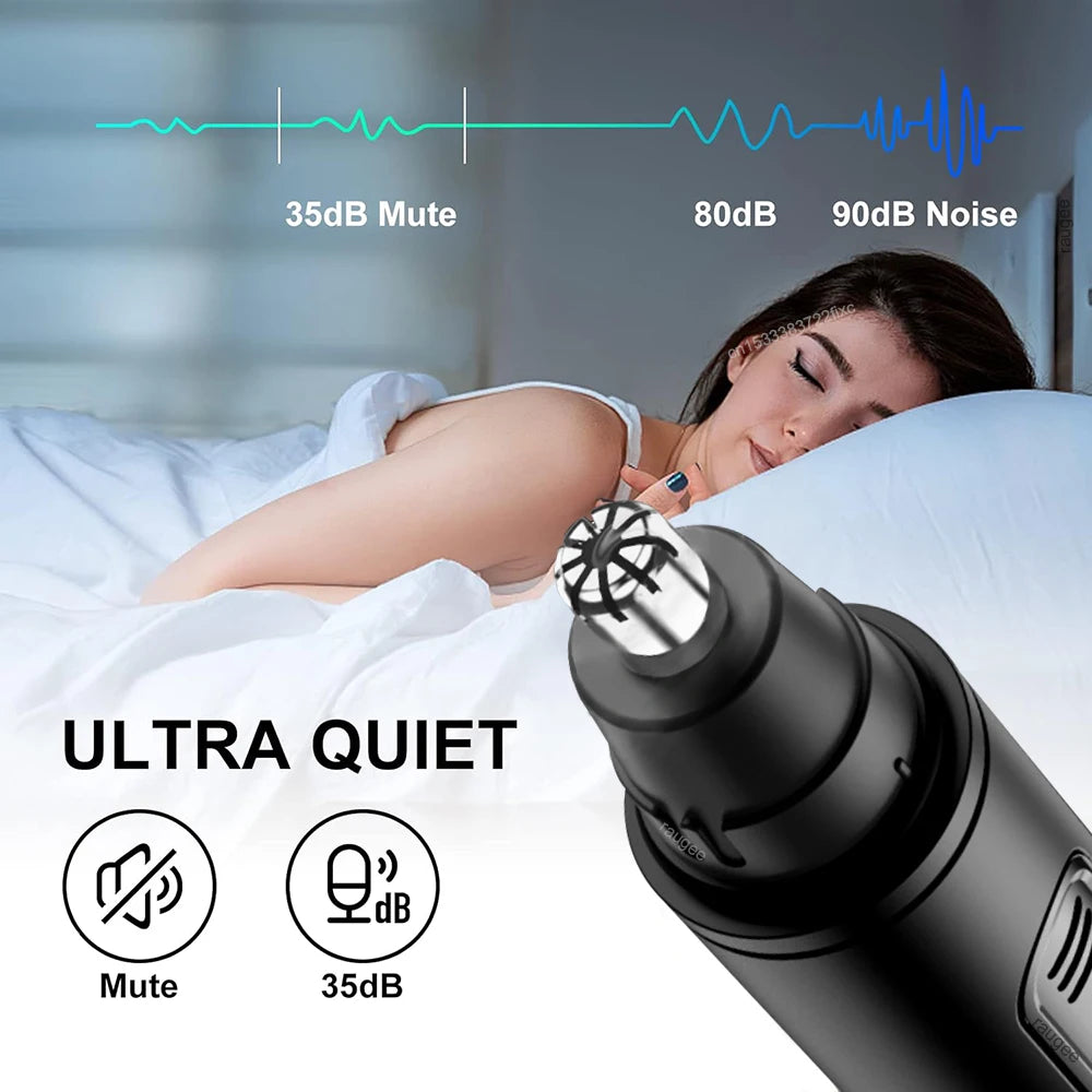 Nose Hair Trimmer Mini Portable Electric Nose Hair Clipper Rechargeable Automatic Shaving Nose Eyebrow Ear Painless Hair Remover Beauty World Shop