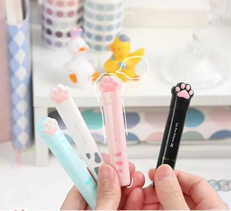 4Style Portable Folding Cat's Paw Scissors Stainless Steel Art Tool Multi-Function Pen-Shaped Scissors for Handbooks  Office Use Beauty World Shop