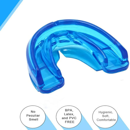 Comfortable Double Braces Athletic Mouthguard Superior No-Boil Design for Maximum Protection of Upper And Lower Teeth Beauty World Shop