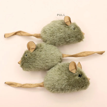 New Type Of Cat-teasing Plush Simulation Mouse Toy Long Plush Bird Chirping Mouse Scratch-resistant And Biting Interactive Toy Beauty World Shop