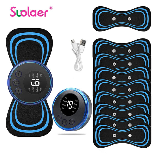 Mini Portable EMS Neck Massager Electric Neck Stretcher For  Cervical Muscle Pain Relief And Shoulder Relaxation Massage Patch Beauty World Shop