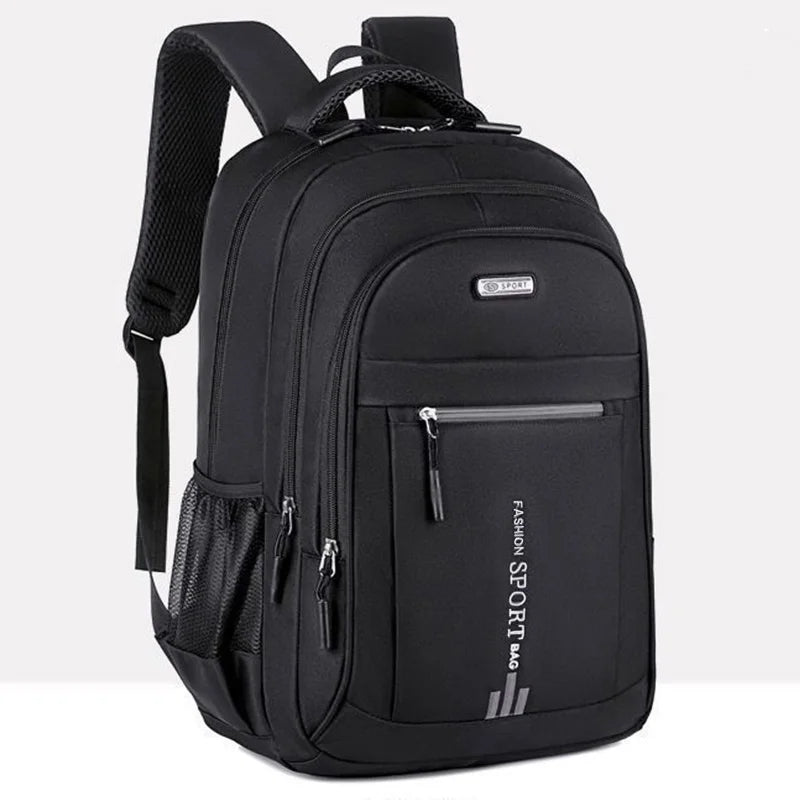 Unisex Large Capacity Backpack, Business Travel Laptop Bag, Multi-Compartment Design, Adjustable Straps, Ideal for Work Leisure Beauty World Shop