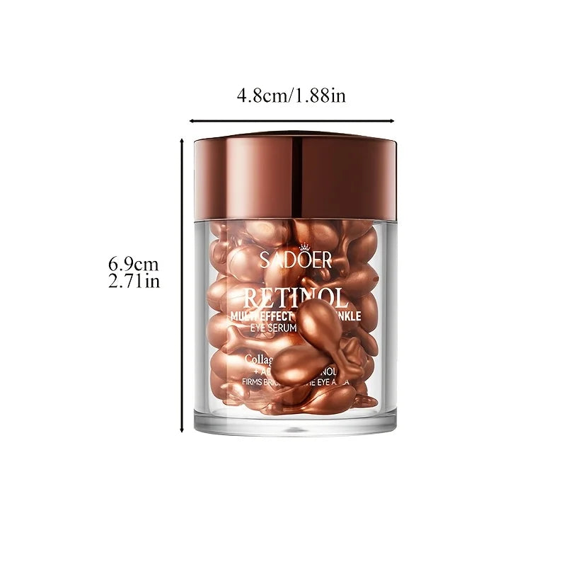 Retinol Multi-Effect Firming Capsule Serum, Tender Skin Hydrating Eye Cream Nourishing And Hydrating Eye Essence 0.34gx45capsule Beauty World Shop