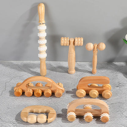 Wooden Massage Roller Portable Massage Tools For Face Neck Muscle Relax Head Foot Massager Stick Body Relaxation Beauty Health Beauty World Shop
