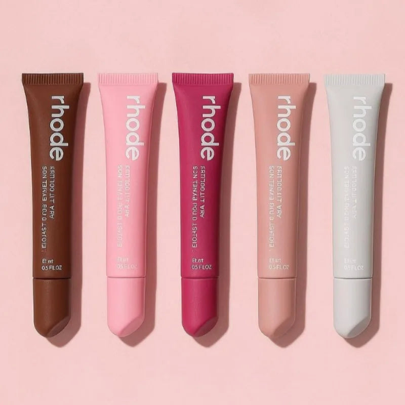 Rhod Lip Balm Moisturizing Mirror Long Lasting Lip Gloss Ribbon Espresso Raspberry Toast Plump No-stick Lip Oil Makeup Cosmetic Beauty World Shop