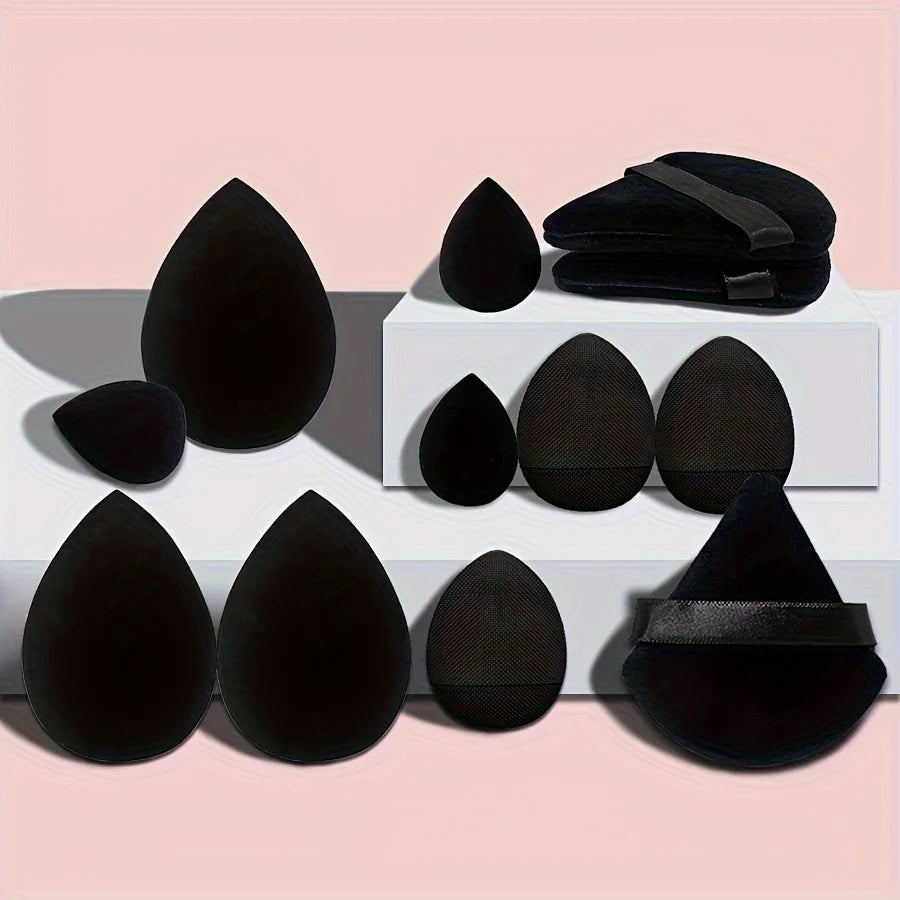 12Pcs Professional Makeup Sponge Set - Soft, Gentle, Multi-Purpose Tools for Perfect Foundation, Powder and Blush Application Beauty World Shop